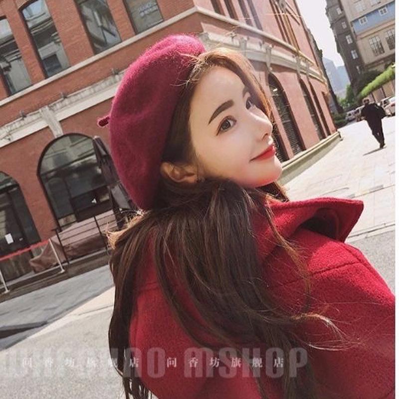 Thickened 3D Wool Retro Beret - Autumn/Winter Style for a Slimmer Face