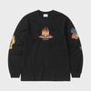 ThIS IS Never That Burning PaLm Tree L S Tee Off bLack