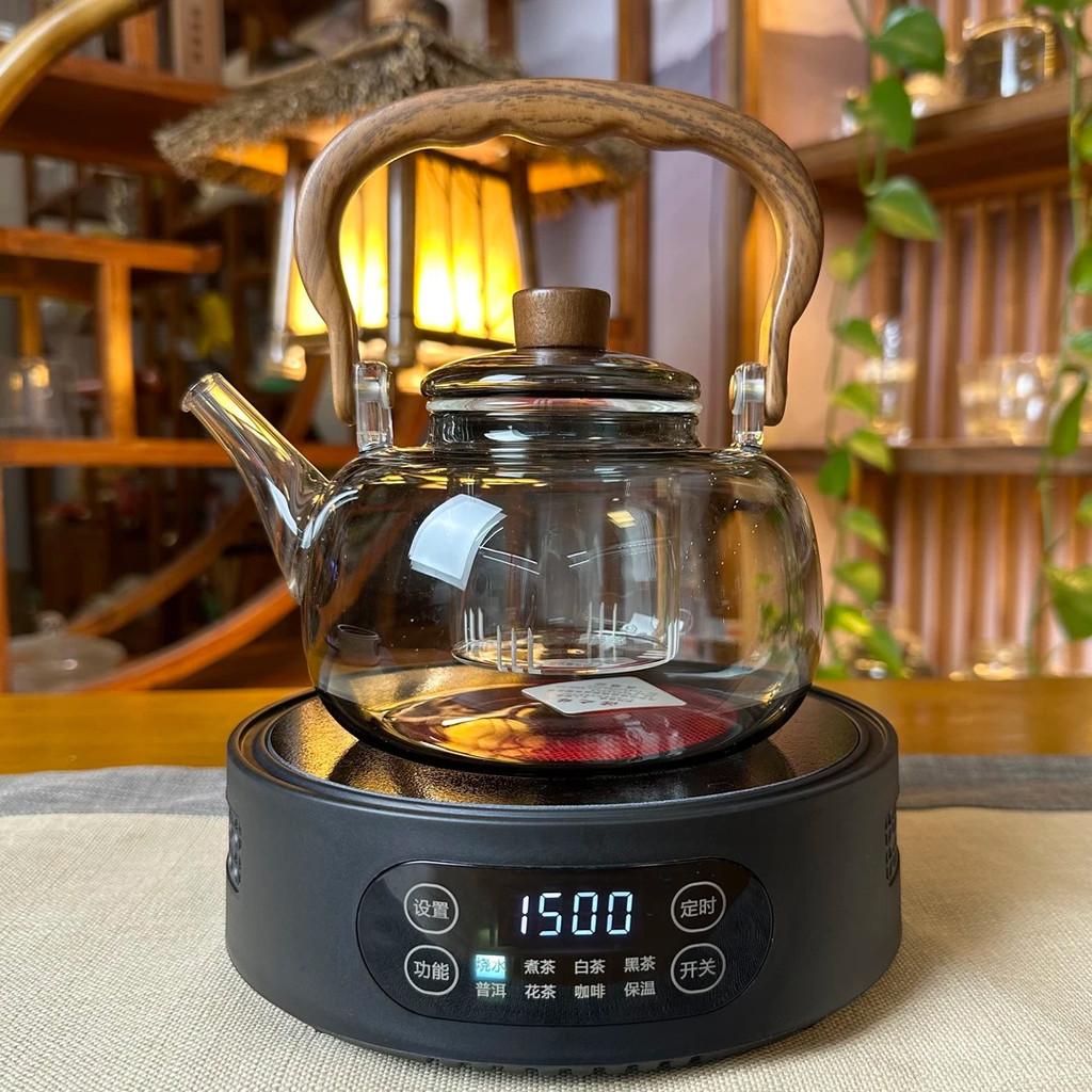 1500W Mini Elektrikli Seramik Ocak Ev Tipi Taşınabilir Küçük Çay Ocağı Çok Fonksiyonlu Isı Yalıtımlı Çay Pişirici