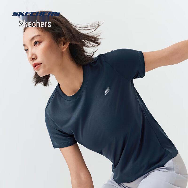Skechers Women's Knitted Short Sleeve T-Shirt P226W175