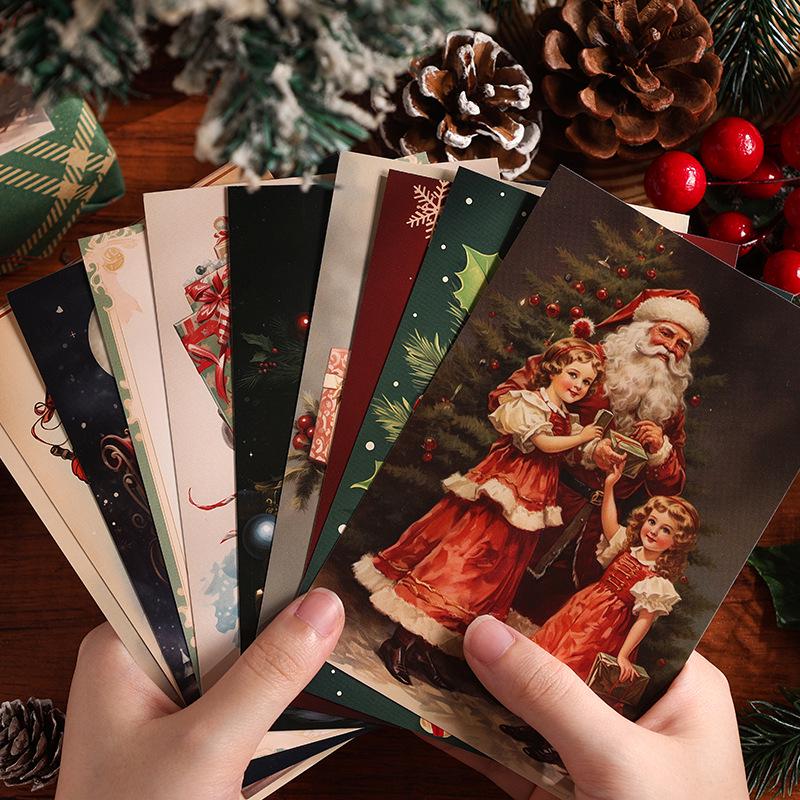 Christmas Warm Heart Music Festival Greeting Card with Scenic Background