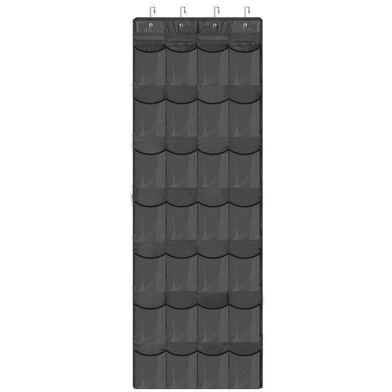 Bolsa de Armazenamento de Malha com 24 Compartimentos para Pendurar na Porta com Ganchos - Organizador de Sapatos e Diversos