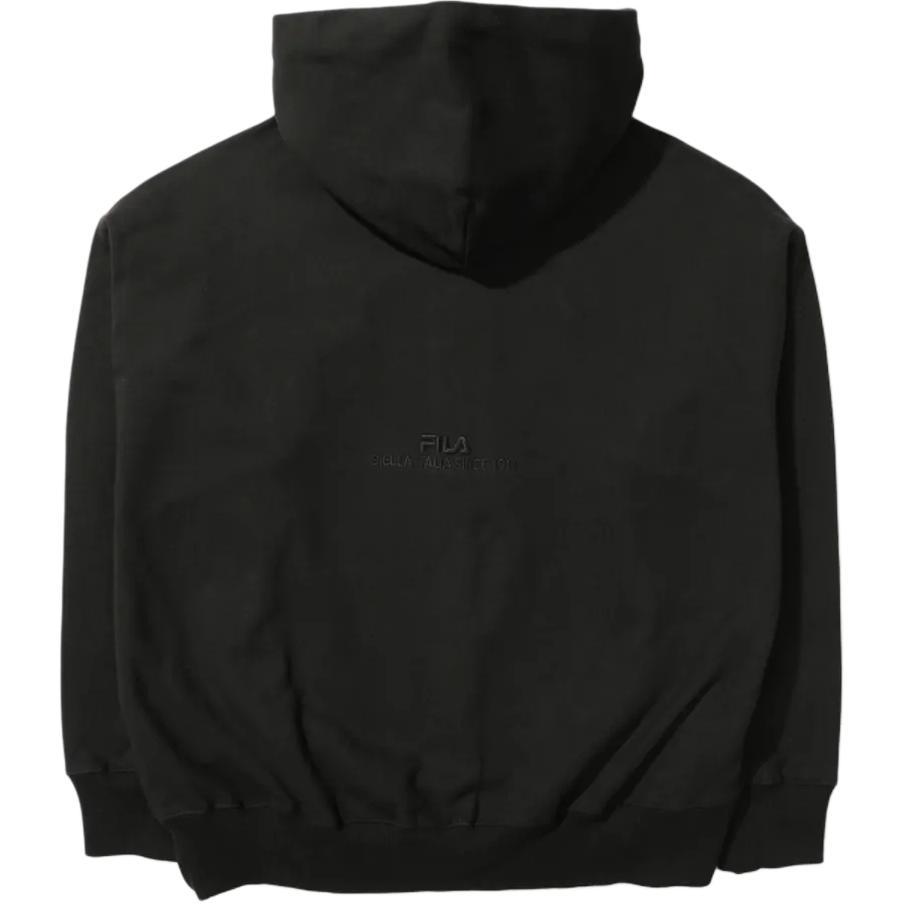 FILA Solid Color Zipper Hoodie Unisex hoodies Black FS2FTD4102X-BLK