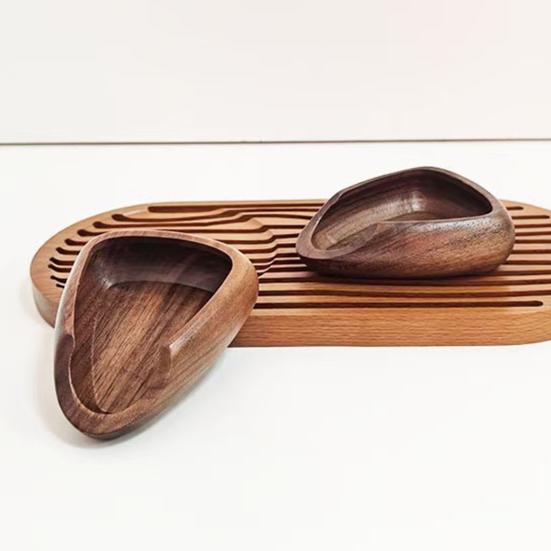 Dřevěné dávkovací podnosy na kávu Nádoba na espresso zrna Kapacita 40g Váha na zrna a chladicí podnos na mletou kávu espresso