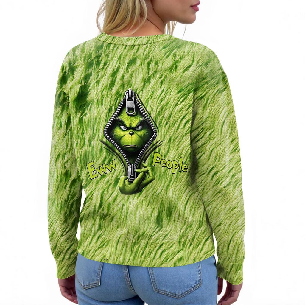 Women'S Christmas Sweater Cute Fun Christmas Sweater Fall And Winter Long Sleeve Knitted Sweater
