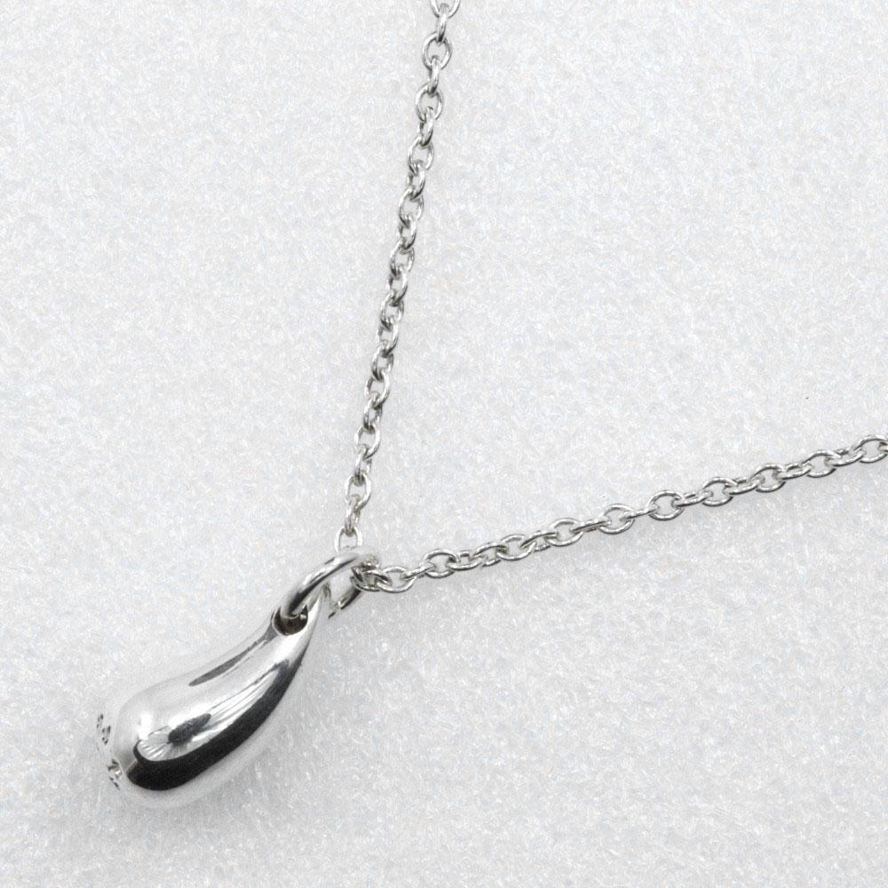 TIFFANY&Co. Teardrop Necklace Elsa Peretti Silver925 1.8g Women Used