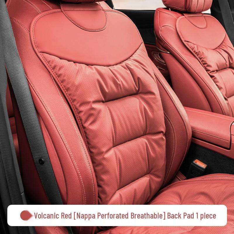 Luxury Nappa Leather Non-Slip Car Seat Cushions for Five-Seater - Thickened Design for Front and Rear Seats
