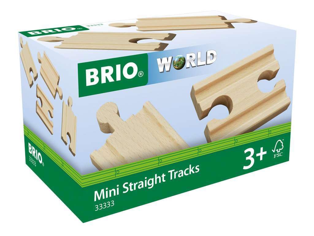 BRIO Straight Track 54mm for ages 3 and Wooden Wooden Gift (33333) up. [Toy, Toy, Track, (Birthday/Christmas)]