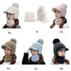 Hat Balaclava Set Beanie Scarf Set Winter Warm Knit Hat Scarf Set Skullies Beanie Men Ear Head-Neck Cover Ski Beanie Hat