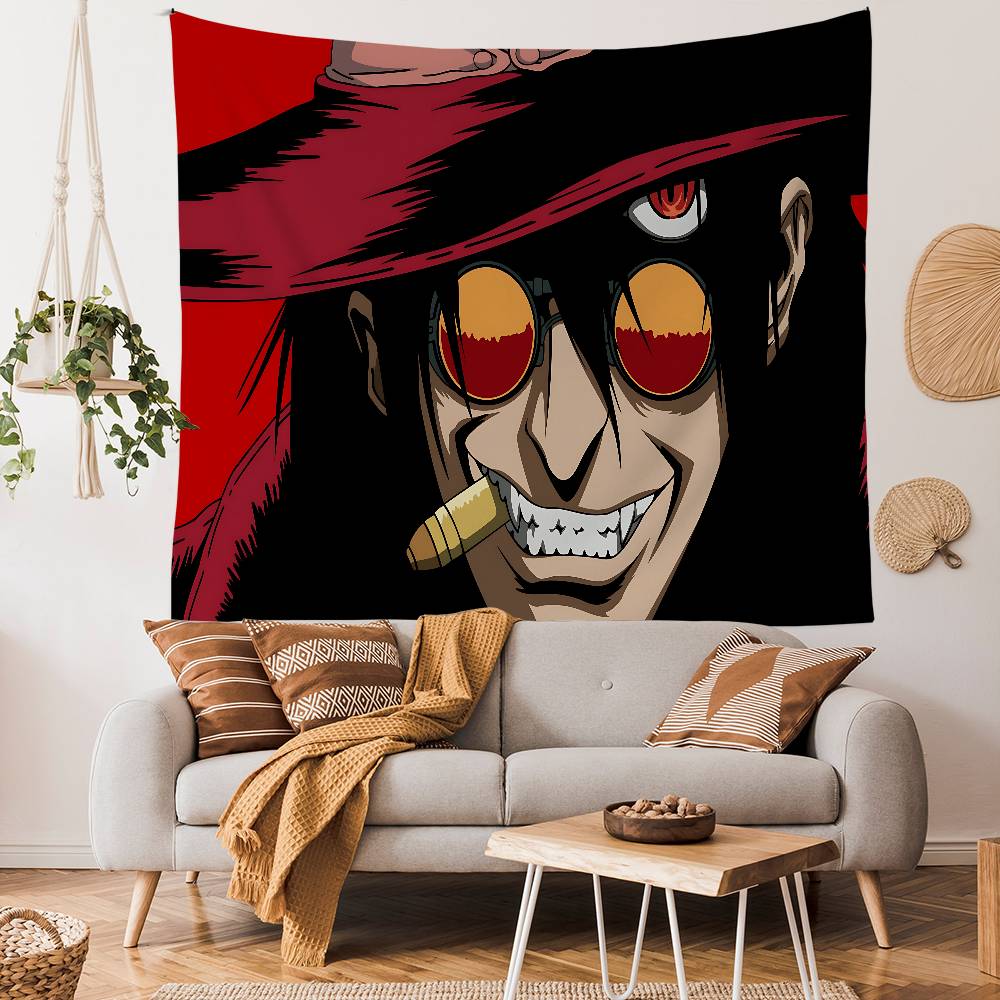 Anime Hellsing DIY Wall Tapestry For Living Room Home Dorm Decor Wall Art Decor