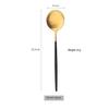 1 Pcs Matte Black Gold Dinnerware Stainless Steel Cutlery Home Dessert Fork Spoon Knife Dinner Silverware Flatware