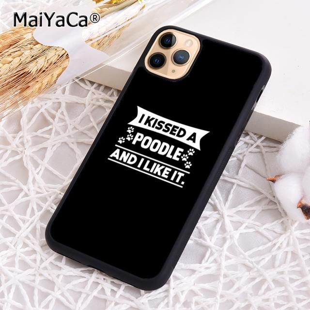 Funny Poodle Design Poodle Silhouette Heartbeat Phone Case For iPhone 17 Air 16 Pro Max 15 14 Plus 12 13 Coque