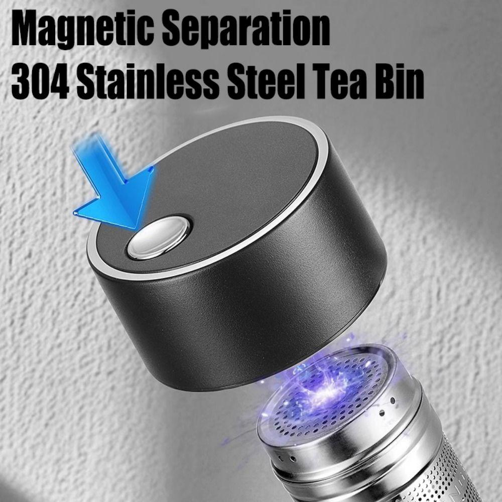 Sealed Glass Water Bottle Double Wall Magnetic Glass Tumbler Multiple Uses Glass Tea Cup  Car Cup