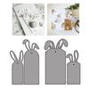 Metal Cutting Dies for Card Easters Rabbits Label Die Cuts Embossing Stencils