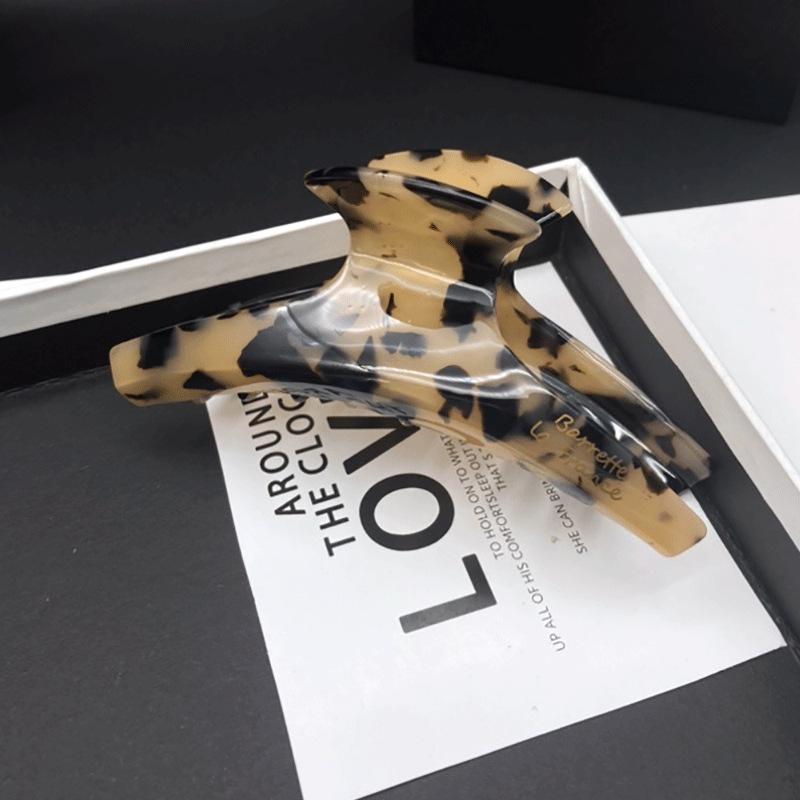 2024 Extra Large High-End Leopard Print Acetate Hair Claw Clip for Women