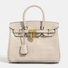 Crocodile Pattern Platinum Bag New Women's Large-capacity Commuter Handbag Shoulder Bag Messenger Bag