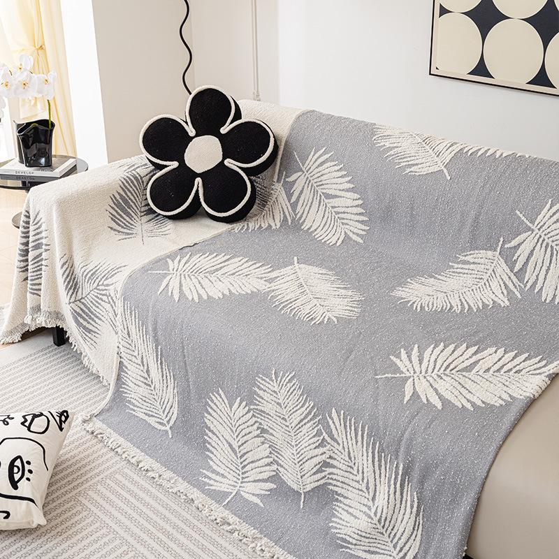 Sofa Towel Full Cover Cloth Winter Plush Sofa Cover Ins Style Thick Leather Sofa Cover Towel One Piece Sofa Cover