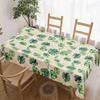 Tropical Leaves Print Rectangle Table Cloth for Table Decor Kitchen Dining Waterproof Reusable Tablecloth for Table Dining Room