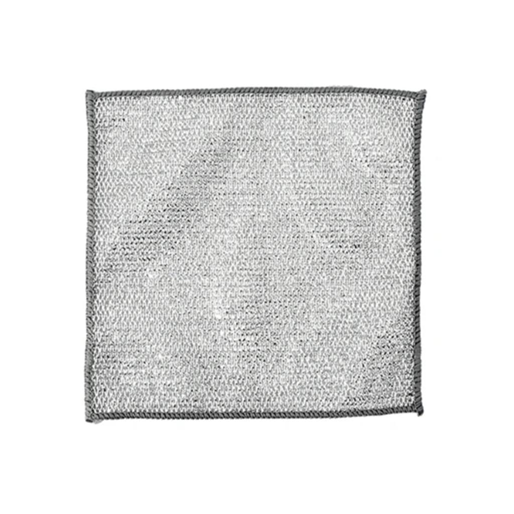 Wet And Dry Multi-purpose Wire Dishcloth Removes Stubborn Stains From Dishes Pots Grills Stoves And Morekitchen Cleaning Tools