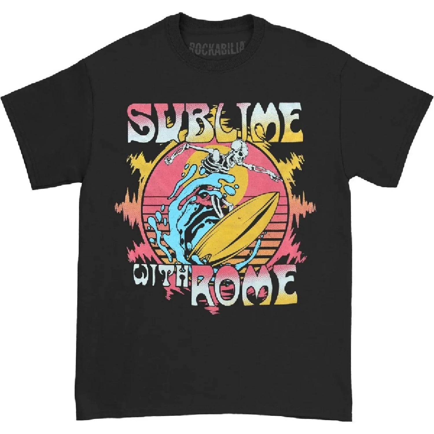 

Men S Sublime With Rome Death Surfer T Shirt Large Black XXXXXL чорний