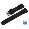 CASSIS Rubber Watch Strap, Fully Waterproof, TYPE DIVER 22, 22mm, Black, with Replacement Tool, X0032165019022M