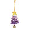 Knitted Christmas Tree Hanging Pendant Decoration With Bell Accent Party Car Interior Decoration