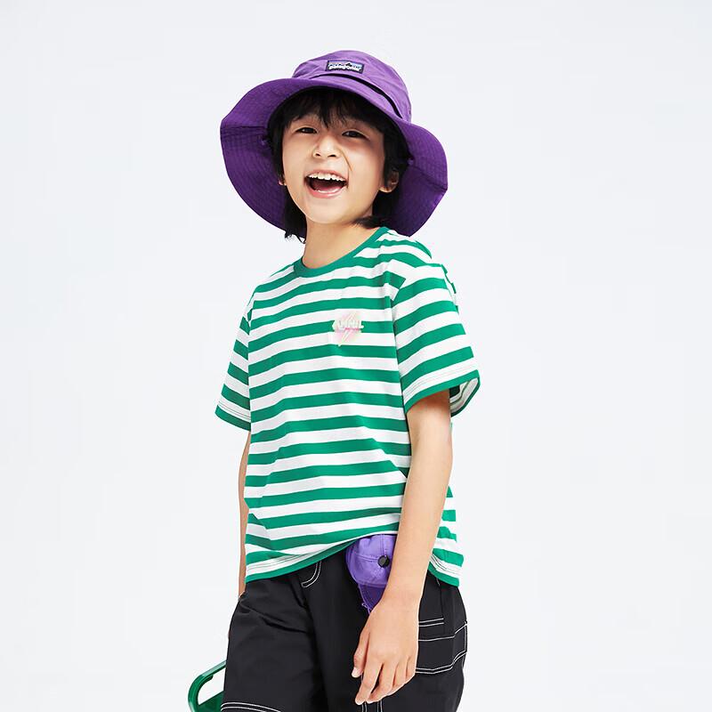 Annil Unisex Kids' Striped Short Sleeve T-Shirt