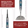 Target Japan KAZE SERIES CEROS 90% Tungsten K-Flex Soft Tip Dart Set K-Flex No.6 Shape Flights and Shafts 2BA Black Pixel Tip (02 18g)