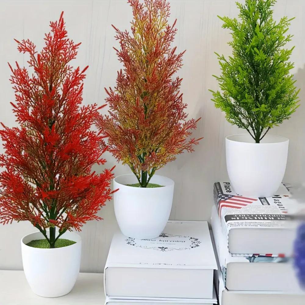 

DIY Decor Gift Artificial Pine Tree Handmade Fake Pine Christmas Halloween Decoration Style 2