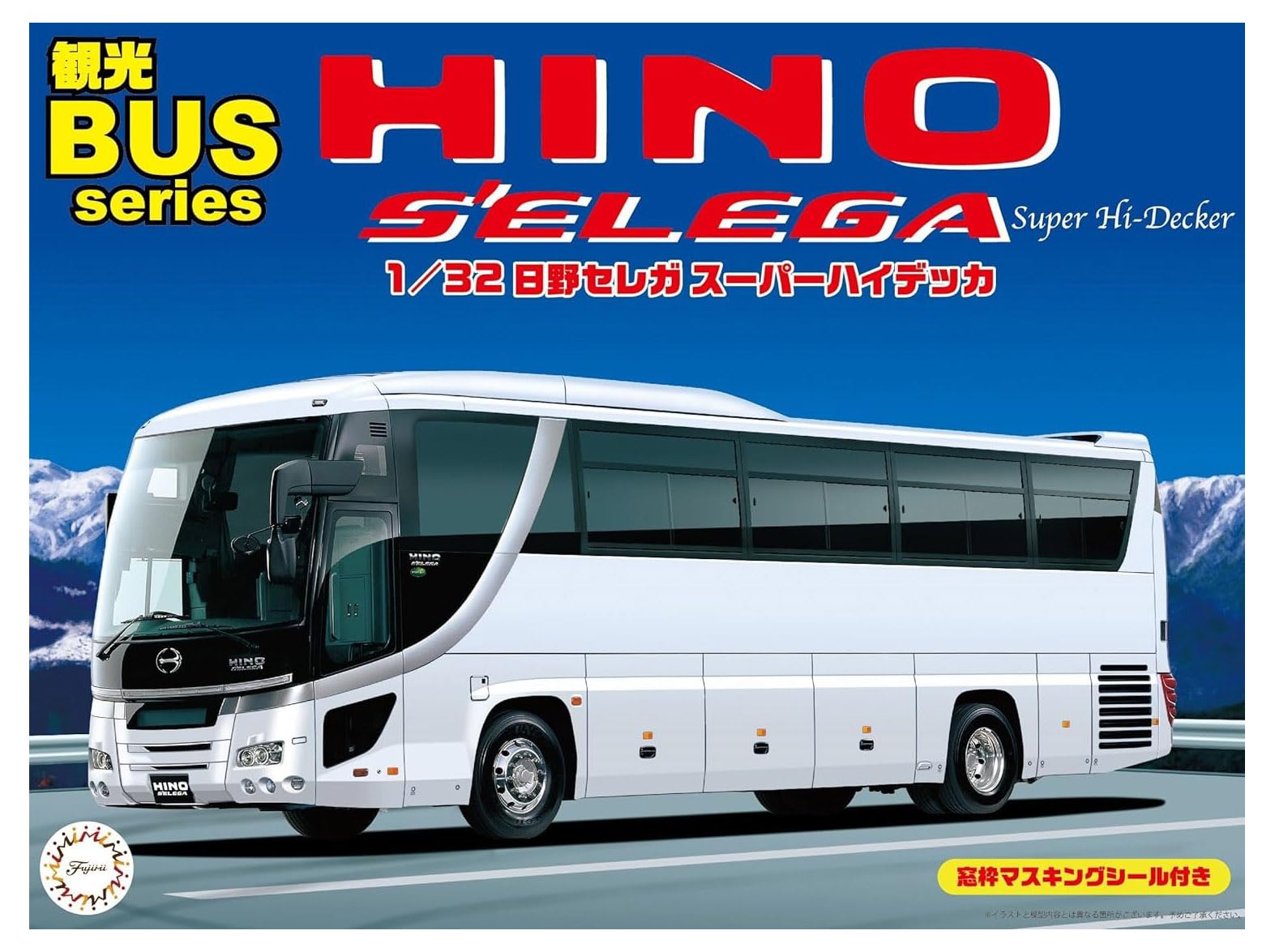 

Fujimi Model Sightseeing Bus Series Hino Selega Super Plastic Model BUS1 1/32 No.1 High-Decker