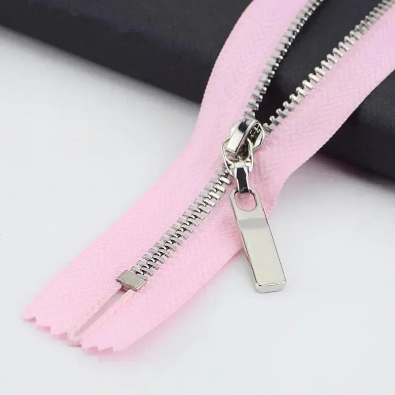 5/10Pcs 3# 15-30cm Close-end Metal Zippers Purse Handbag Zip Closure Decor Zipper for Clothes Pocket Zips DIY Sewing Accessory