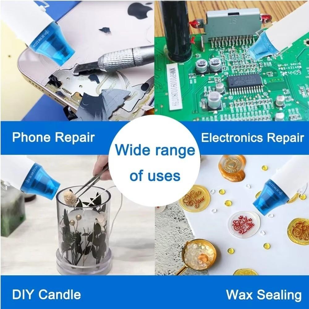 300W Heat Electric Power Tool 220V With Supporting Seat Hot Air Using Shrink Plastic Soldering Temperature Crafts Blower