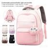 Mochila Escolar Feminina Tendência Leve para Alunos do Ensino Médio Grande Capacidade Redução de Carga Mochila à Prova d'Água Alunos do Ensino Fundamental Séries 5-6 Bolsa para Livros