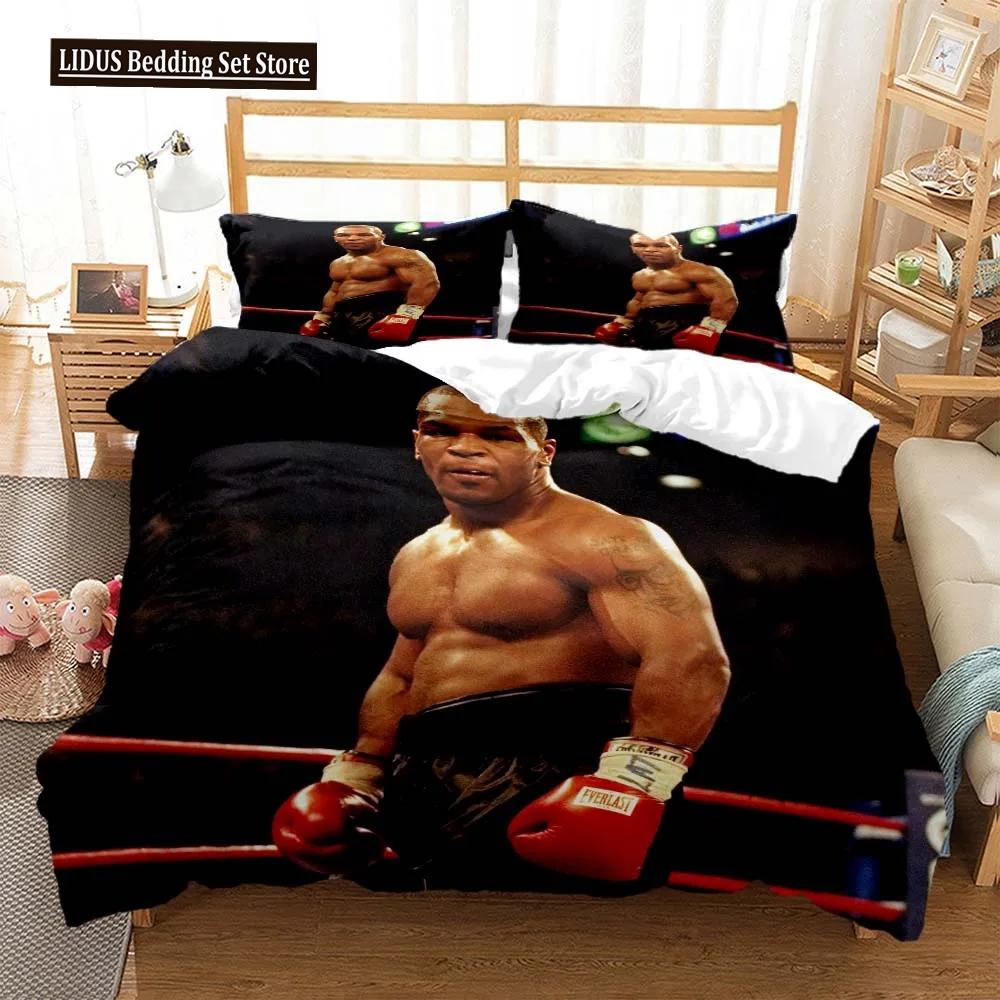 Mike Tyson Boxchampion Bettwäscheset Jungen Mädchen Twin Queen Size Bettbezug Kissenbezug Bett Kinder Erwachsene Heimtextil