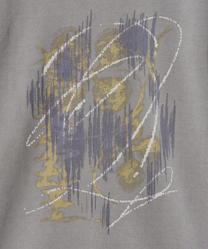 GAKKAI UNIONS Glitch Pigment Sweatshirt Stone Grey