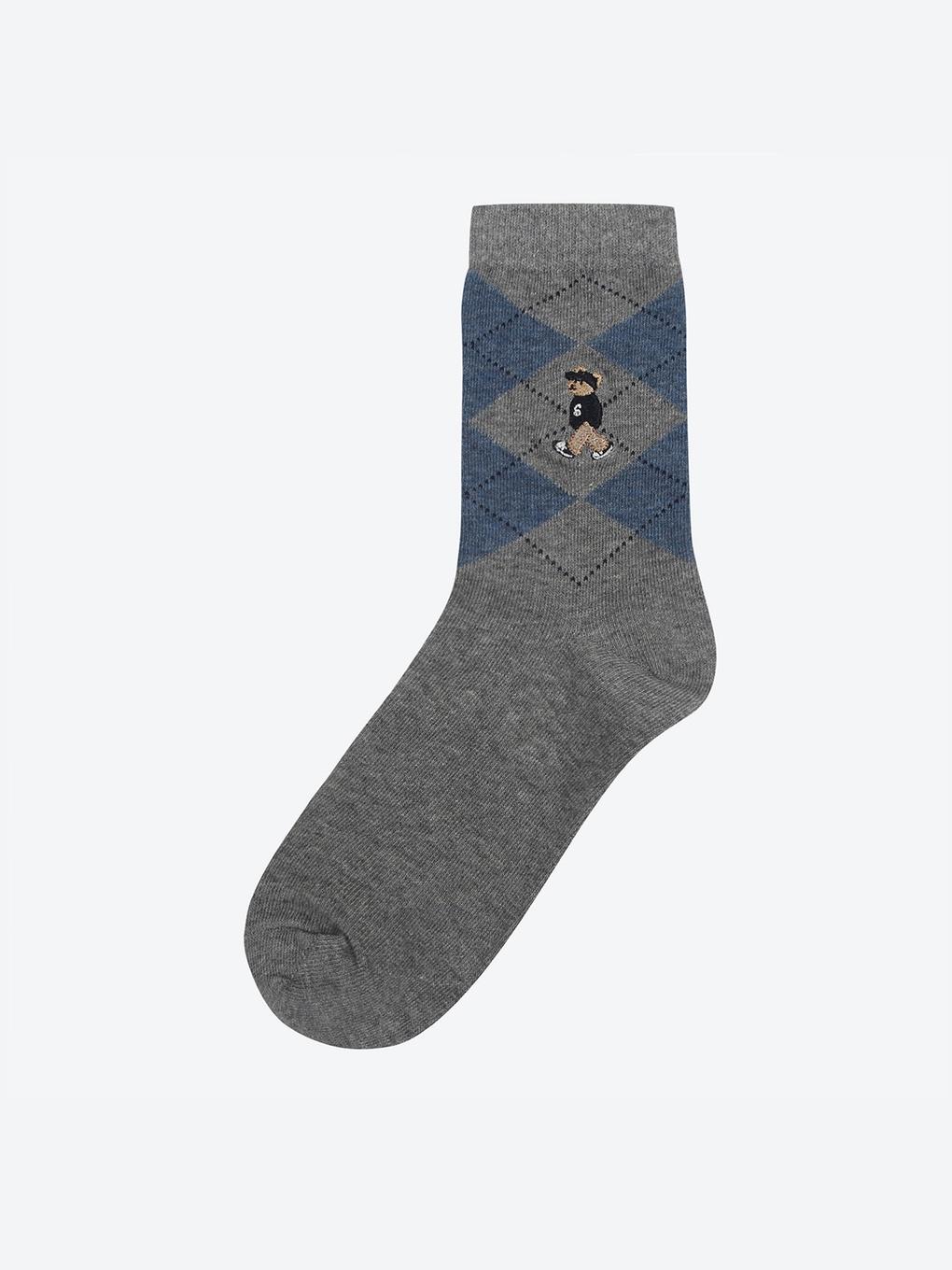 [Schwer] Argyle Middle Socks (HPAO5EA927 RE) HPAO5GA927