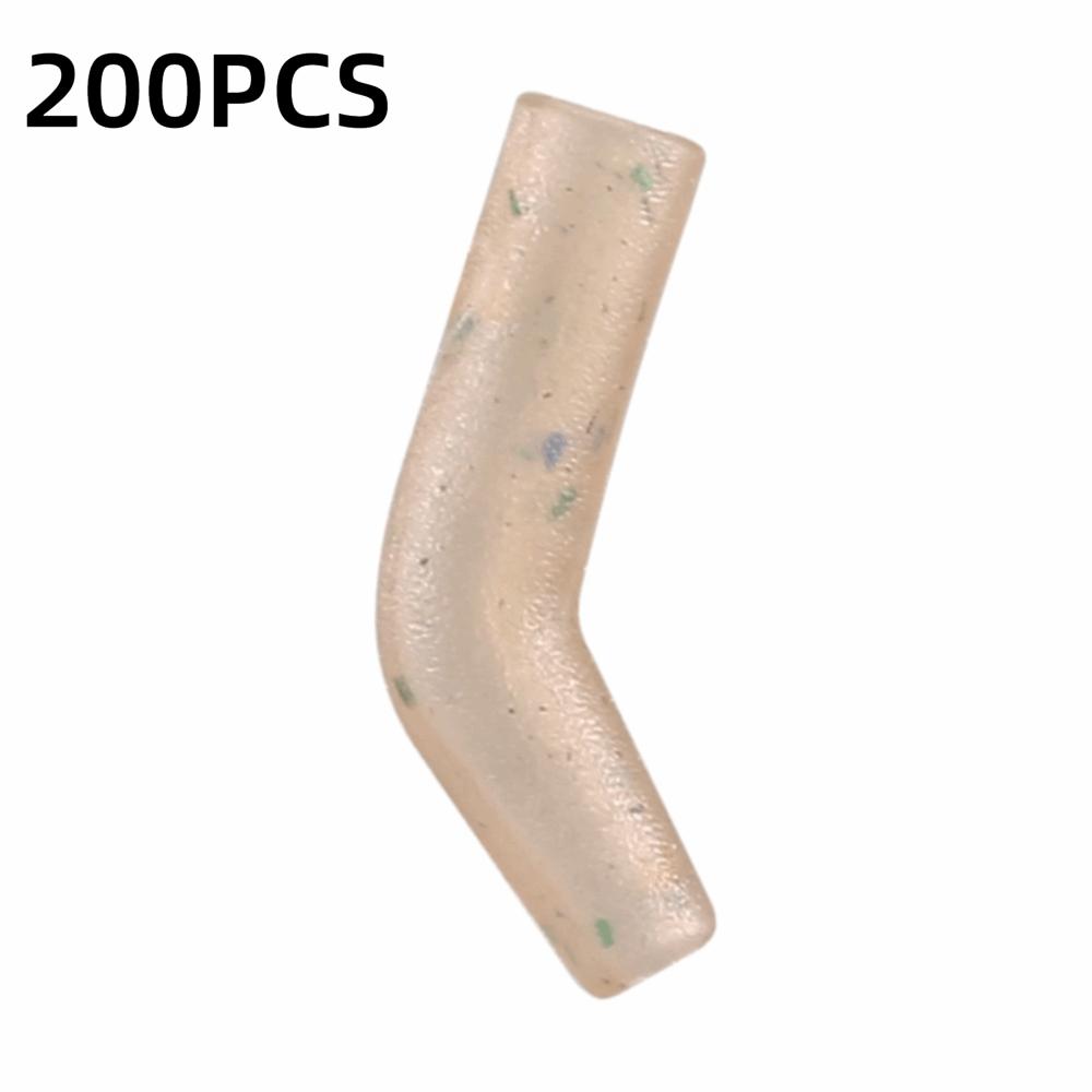 200PCS Lightweight Fishing Line Aligner Mini Anti Hook Sleeves Hair Rig хаки