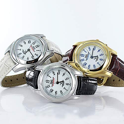 Citizen Q&Q Radio Wave Solar Ladies Wristwatch HJ03-314 No Battery Replacement 10 ATM Water Resistant Radio Reception No Time Adjustment