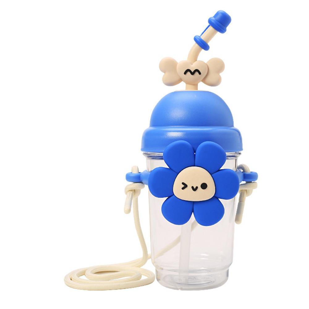 

Удобный пластиковый стакан для воды, милая портативная бутылка для воды, большая вместимость с соломинкой, чайник, подарок 0.85L