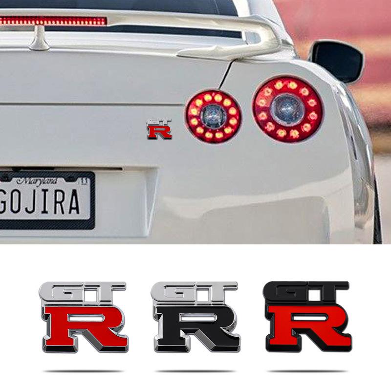 GTR car sticker, suitable for gtr modification 3D personalized metal GTR car logo tail label sticker trunk label decorative car sticker