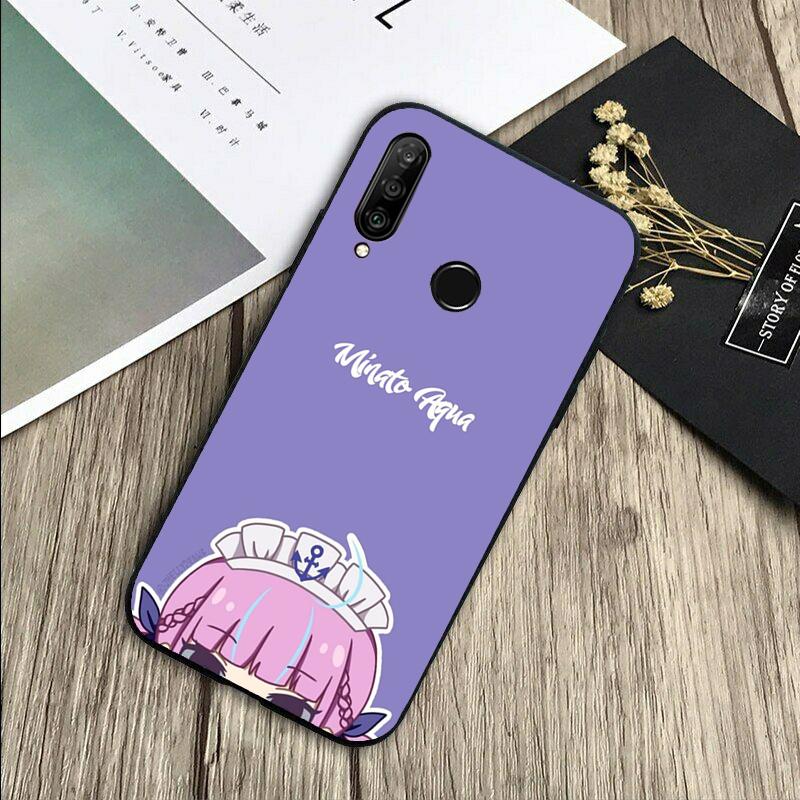 Minato Aqua Hololive For Huawei Nova 8i 11i 12i 12s 9 10 SE Y60 Y70 Y90 Y72 Y73 Y61 Y91 P60 Pro P30 P40 Lite Case