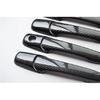 For Nissan Lafesta B35 2012 2013 2014 2015 2016 2017 Chrome Carbon Fiber Car Door Handle Cover Sticker Styling Decal Accessories