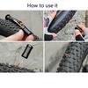 Tubeless Tire Repair Kit Rubber Strips Insertion Tool for MTB and Road Bikes Ideal for Quick Fix Outdoors