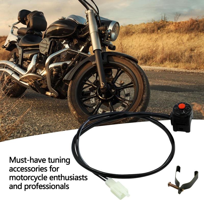 Motorcycle Horn Button Switch Durable Metal Motorcycle Handlebar Switch Overtaking Stylish Horn Switches Motocross