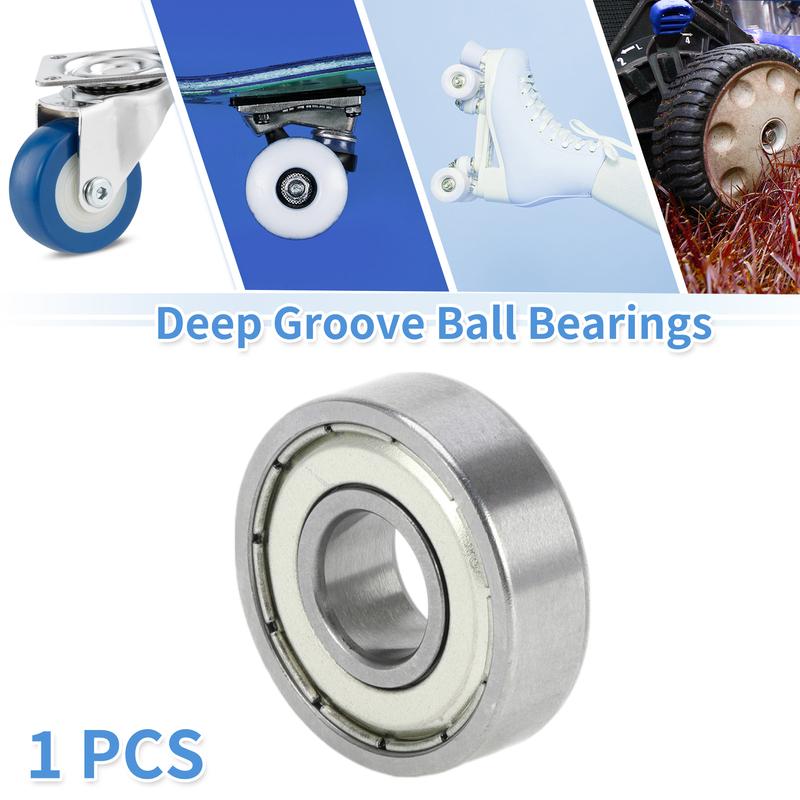 Motoforti 6000ZZ Deep Groove Ball Bearings P6 10x26x8mm Lubricated Bearings Double Metal Seal Scooter Skateboard Wheel
