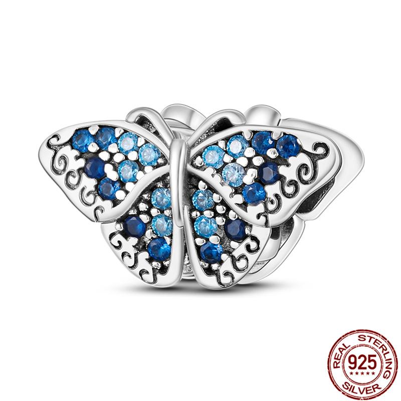 Fit Charms Fororiginal Bracelets 100%Copper Luminous Butterfly Series Beads Diy Jewelry Making For Women Gift