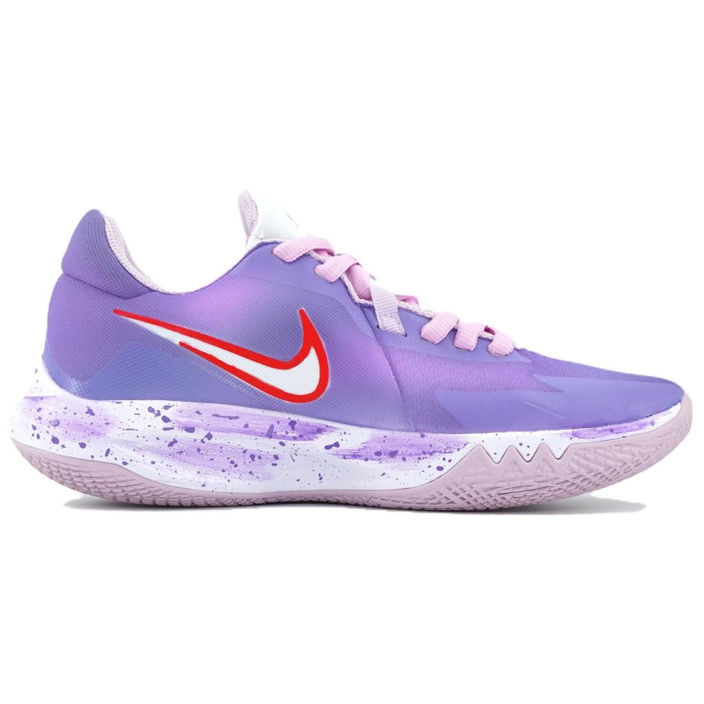 Nike Precision 6 Purple Lightning Thunder Cloud Mesh, Textile Cushioning, Wear Resistant Low top Basketball Shoes Men's DD9535-100(Team479-)
