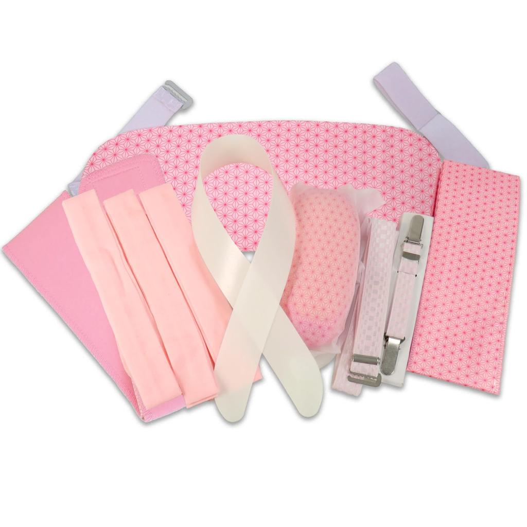 Kimono Dressing Accessory Set for All One Size Fits Includes Waist Obi Magic and Collar Perfect for and Summer Festival Kimono Dressing [wyenishiya]