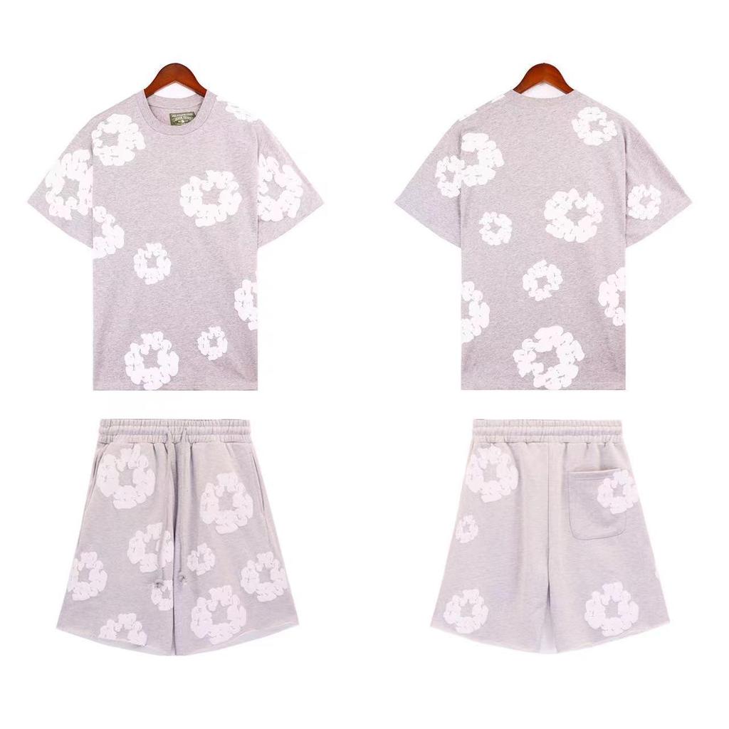 Kapok Print Spring/Summer Sports Casual T-Shirt & Shorts Unisex - New Trendy European & American Style