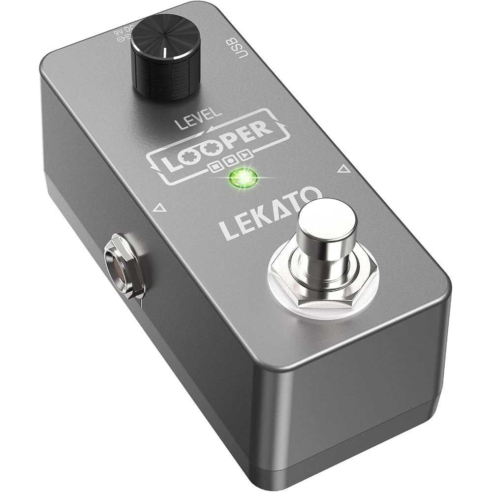 Guitar Looper Effect Pedal Loop Pedal LEKATO 5 Minute Loop Time Unlimited Overdub Loop Station (w...